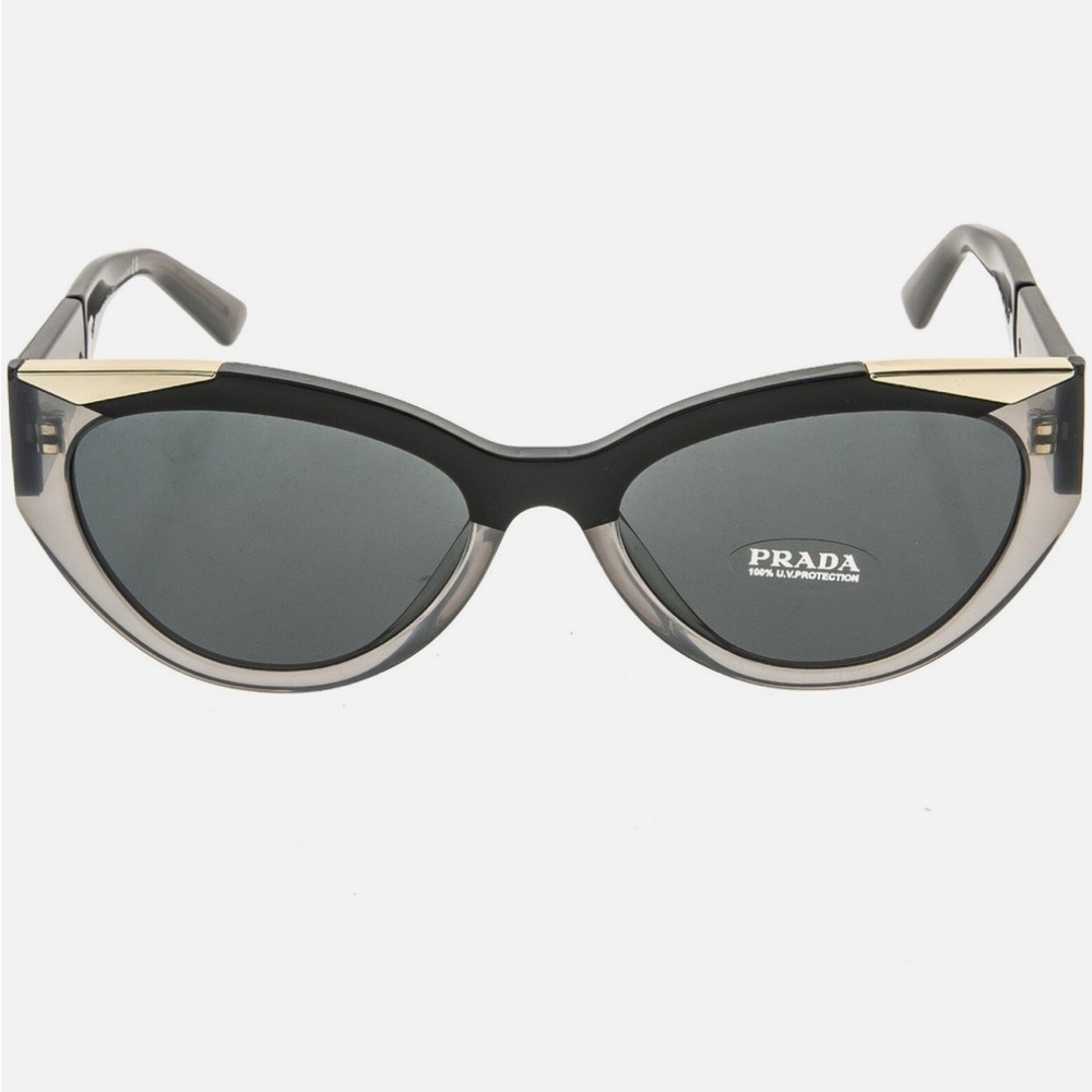 Prada Black and Gray Cat-Eye Sunglasses with Gradient Design (NIB) - Picture 2 of 9